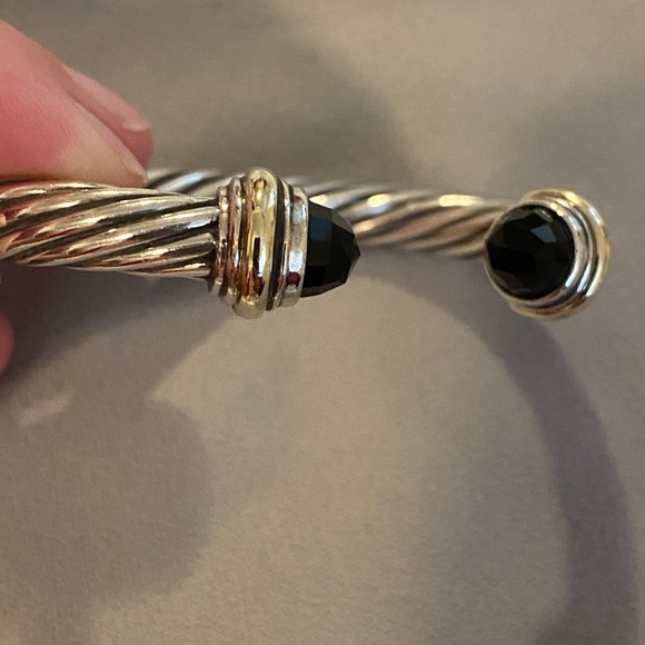David Yurman 7mm black onyx cable bracelet - Picture 8 of 8